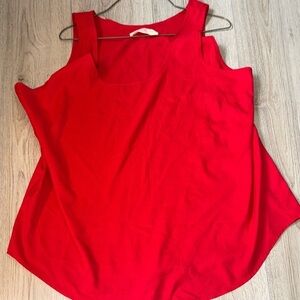 Faded Glory Red Tank Top sleeveless shirt